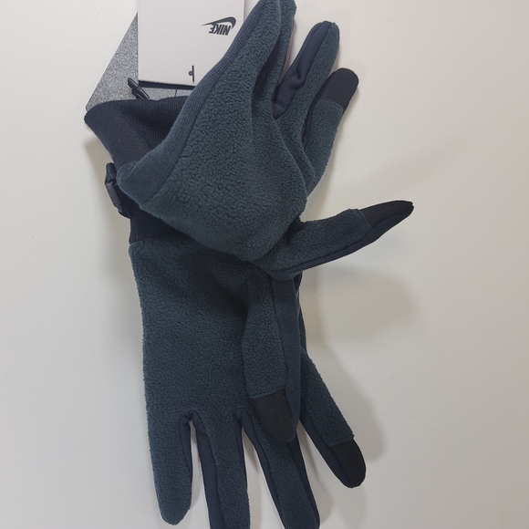 Nike Men's Tech Fleece Gloves Black Size Medium New With Tags - Picture 4 of 6
